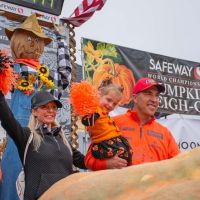 Winner Travis Gienger and family celebrate